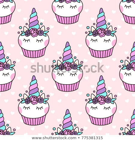 Сток-фото: Cupcakes Pattern