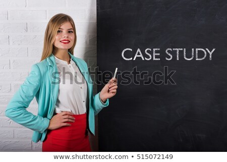 [[stock_photo]]: Time For Case Study - Chalkboard With Inspirational Quote