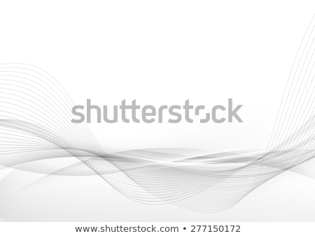 Stockfoto: Abstract Curved Lines Background Template Brochure Design