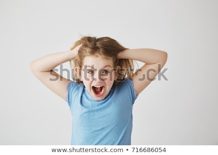 Zdjęcia stock: Face Of A Little Girl In A Candid Portrait