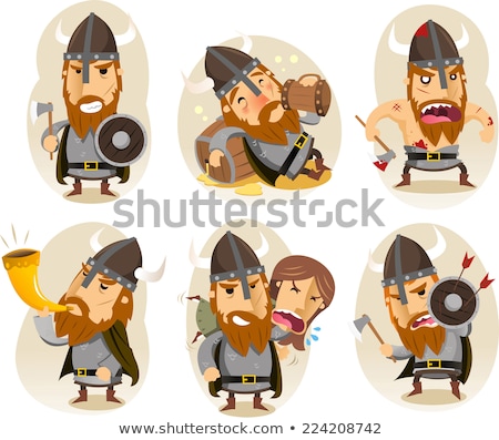 ストックフォト: Cartoon Drunk Viking