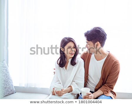 Foto stock: Asian Young Couple