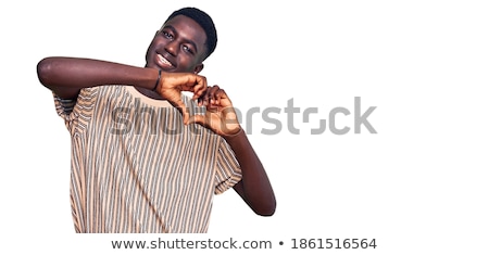 Foto stock: Portrait Of A Cheerful Young Couple