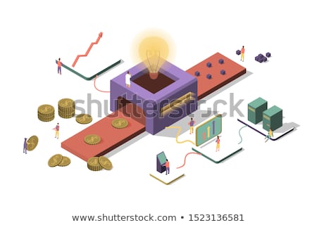 ストックフォト: Investment Concept - Modern Colorful Isometric Vector Illustration