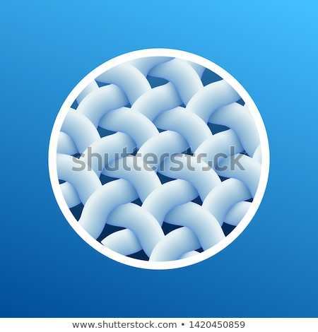 Stock fotó: Round Washing Clothes Sticker Clean White Fabric Fibers Icon Laundry Detergent Result Ad Vector I