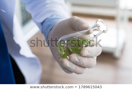 Stock fotó: Scientist Doing Experiment With Leaves