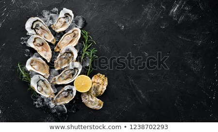 ストックフォト: Opened Oysters With Ice