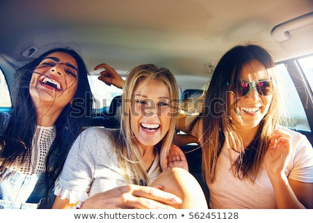 Stock foto: Vivacious Young Teenage Girl With A Happy Grin