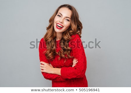 Stock photo: Fur Over Red