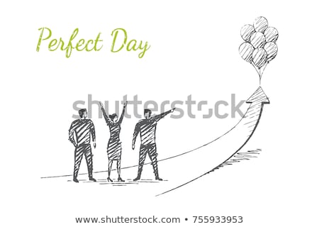 Stock photo: Standing Hands Concept With Pencil And Hands