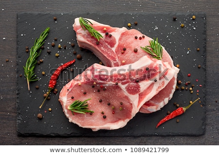 Zdjęcia stock: Raw Pork Chop