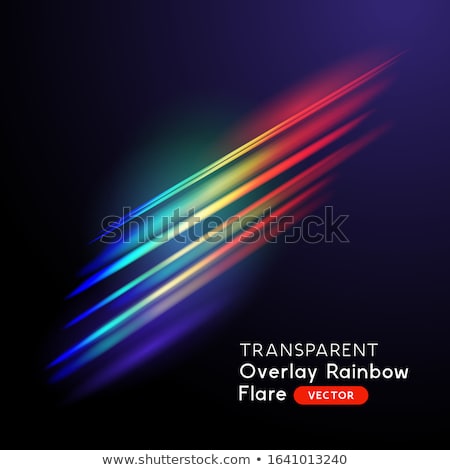 Stock fotó: Overlay Rainbow Lens Flare Effect