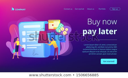 Stockfoto: Payment Terms Concept Landing Page
