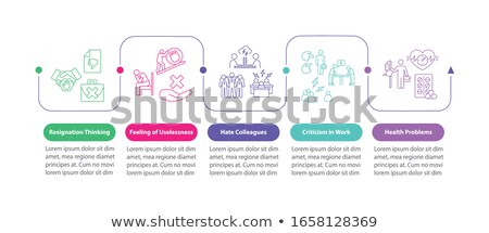 Foto stock: Unemployment Vector Infographic Template