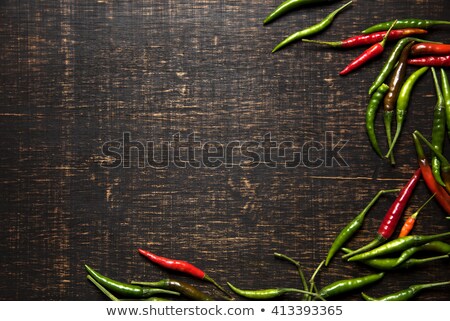 Stok fotoğraf: Asian Picked Green Chilies