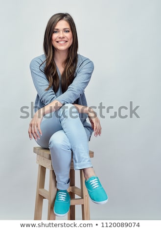 Сток-фото: Pretty Young Girl Sitting