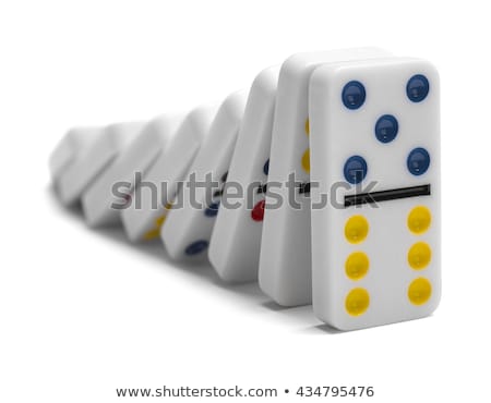 Stockfoto: Red And Blue Domino