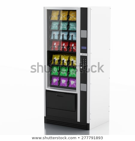 Foto stock: Shopping From Cloud Vending Machine