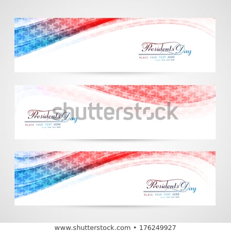 Stock fotó: Beautiful Stars Presidents Day Background Colorful Vector