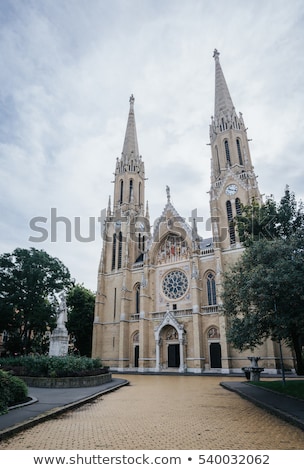 [[stock_photo]]: Cathedral Of St Elizabeth With Garden