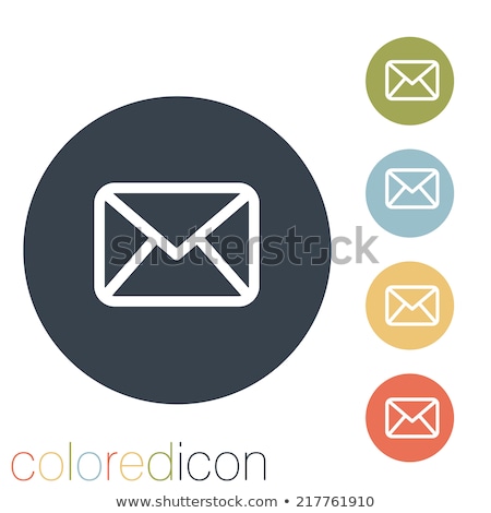 Red Email Icon Zdjęcia stock © LittleCuckoo