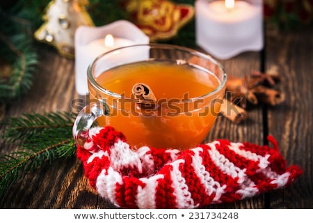 Foto stock: Hot Rum Punch With Apple