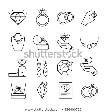 ストックフォト: Gems And Diamonds Icons Set