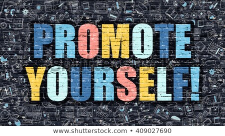 Foto d'archivio: Sell Yourself Self Presentation Concept