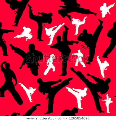 Foto stock: Karate Set Pattern