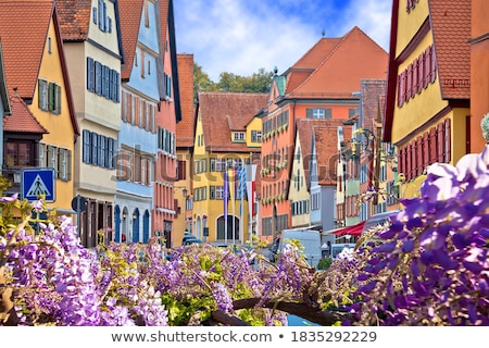 ストックフォト: Colorful German Facades Of Historic Town Of Dinkelsbuhl