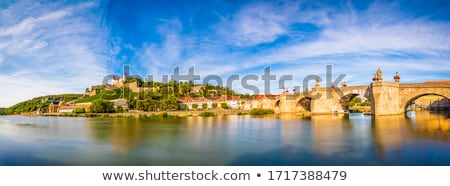 Zdjęcia stock: Old Town Of Wurzburg And Main River Waterfront View