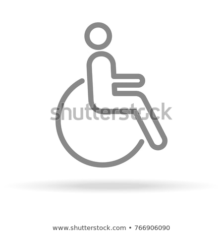 Wheelchair Icon Simple Medicine Element Illustration Foto stock © Garumna