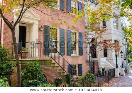 Stock photo: Detail Of Residential House In Historical Neighborhood