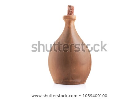 Stock photo: Clay Wine Bottle