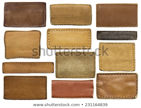 Blank Leather Label [[stock_photo]] © donatas1205