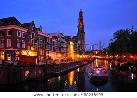 Stock photo: Amsterdam Channels At Night