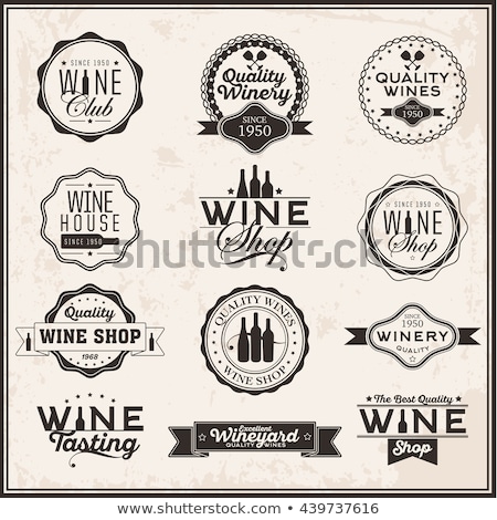 Сток-фото: Wine Business Logo