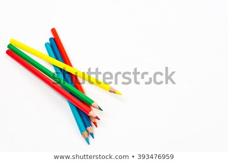 Foto stock: Colouring Crayon Pencils Bunch