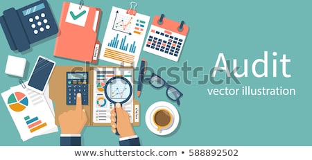 Stock fotó: Financial Report On Table