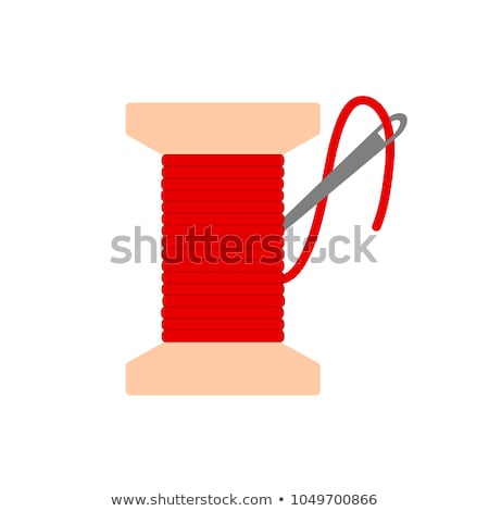 [[stock_photo]]: Red Stitched Patches Flat Vector Icon