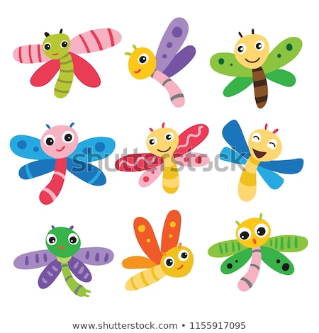 [[stock_photo]]: Happy Cartoon Dragonfly