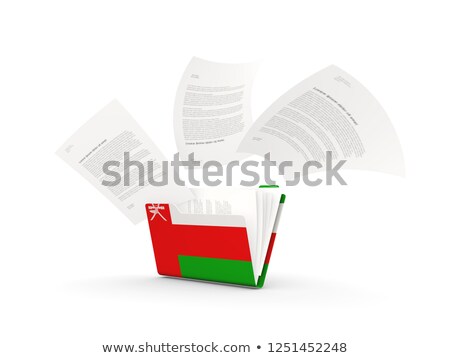 Сток-фото: Folder With Flag Of Oman