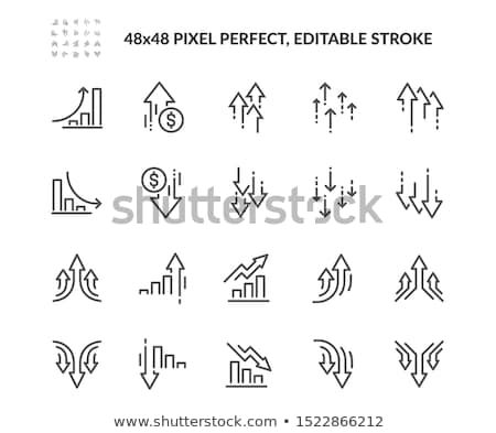 Stock photo: Increasing Graph And Arrow