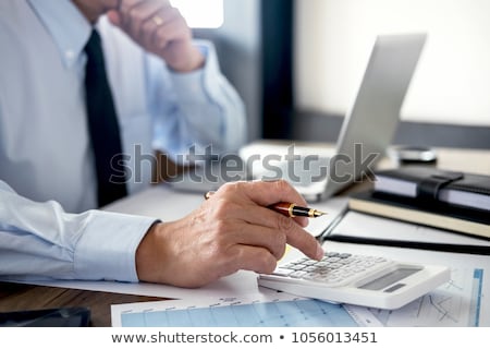 Foto d'archivio: Business Financing Accounting Banking Concept Businessman Doing