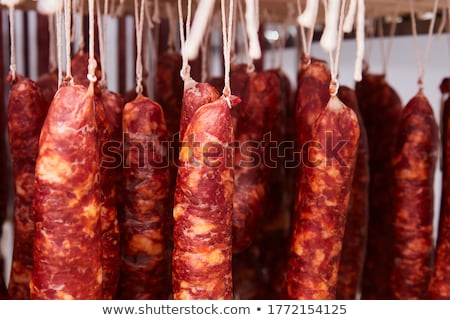 Foto stock: Italian Salami