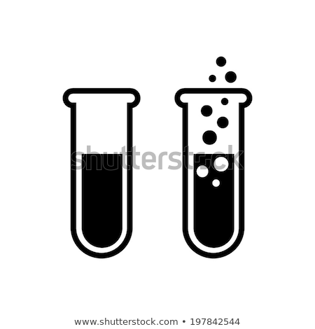 ストックフォト: Laboratory Chemistry Equipment Test Tube Icon Lab Flask Icon Stock Vector Illustration Isolated O