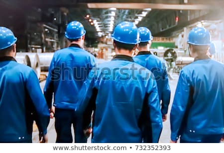 Stock foto: Factory Worker In Overalls