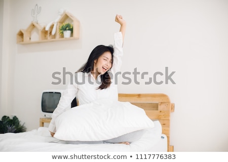 Stock photo: Beautiful Asian Woman Stretch Arms