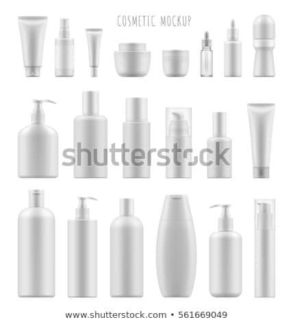 Foto d'archivio: Vector Illustration Of Shampoo Bottles Mock Up