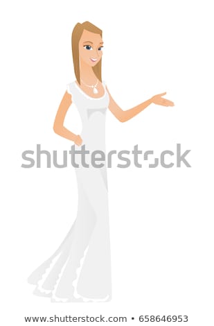 Stockfoto: Fiancee With Arm Out In A Welcoming Gesture